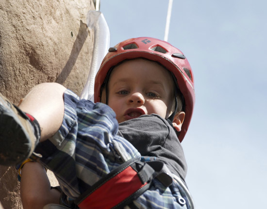 And once everyone feels comfortable with each other and camp - we climb!